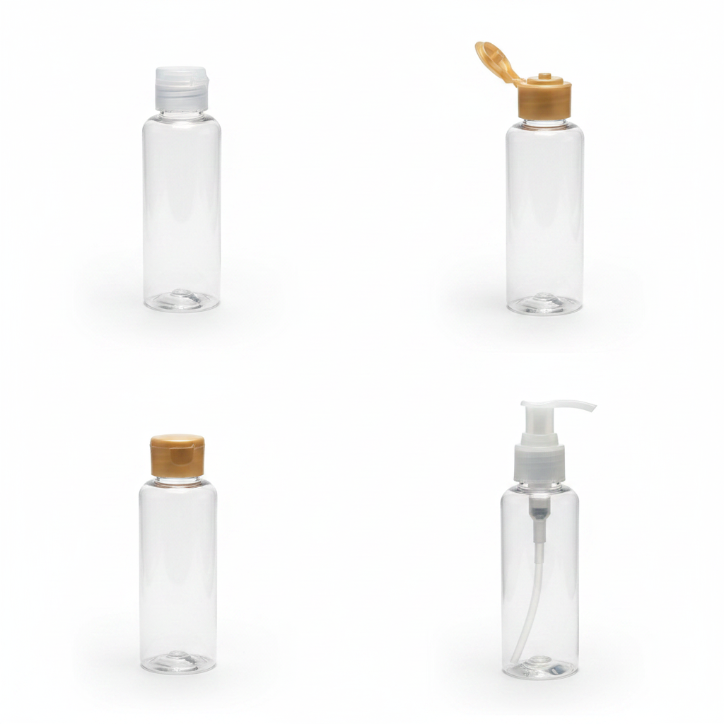 120ml Clear Plastic Twist Cap Bottle – Pack of 24 | Empty Refillable Bottles for Hair Oil, Serum & Shampoo
