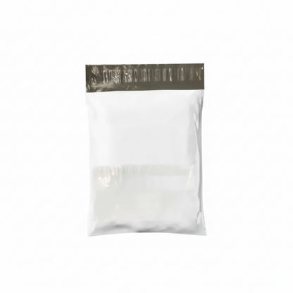 Milky White Courier Flyer Bag (14 x 19 + 2 Inches) – XL E-Commerce Shipping Bag with Address Pocket