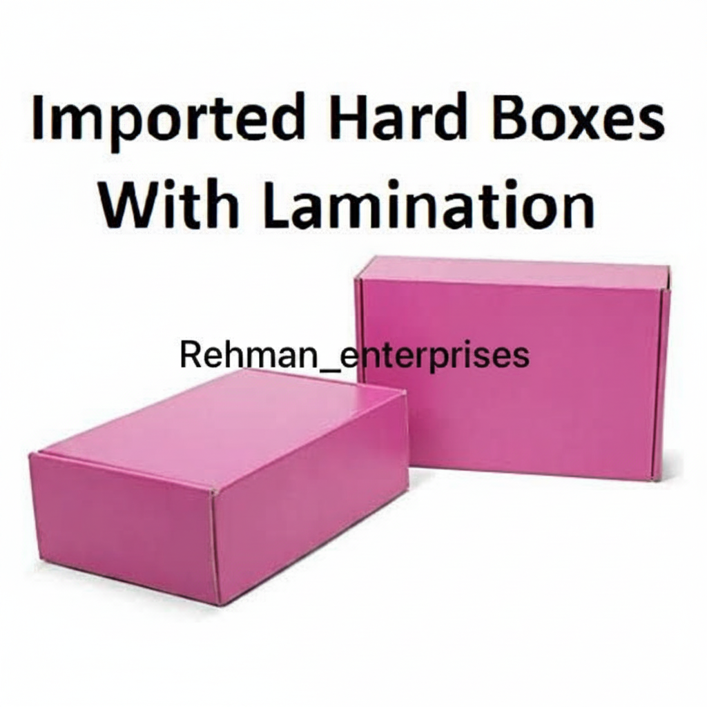 Pink Laminated Corrugated Box (6.5 x 4 x 2.5 Inches) – Premium Packaging for Jewelry & Accessories