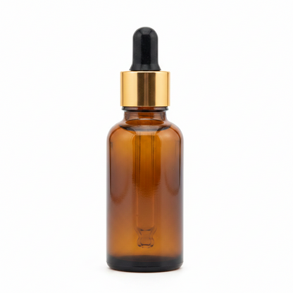 50ml Amber Glass Dropper Bottle – Pack of 12 | Empty Refillable Bottles for Essential Oil, Serum & Cosmetics