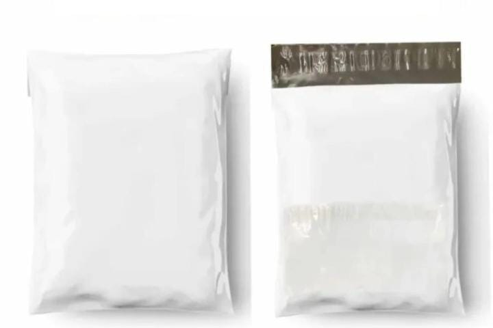 Milky White Courier Flyer Bag (7.5 x 9.5 Inches) – E-Commerce Shipping Bag with Address Pocket
