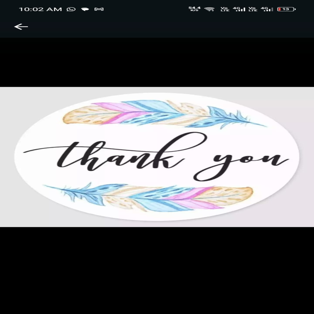 Floral Thank You Stickers – Pack of 100 | 1 Inch Round Seal Stickers for Packaging, Envelopes & Gift Decoration