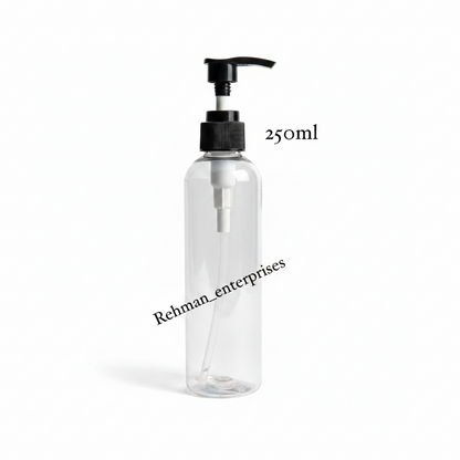 250ml Empty Plastic Pump Bottles – Pack of 24