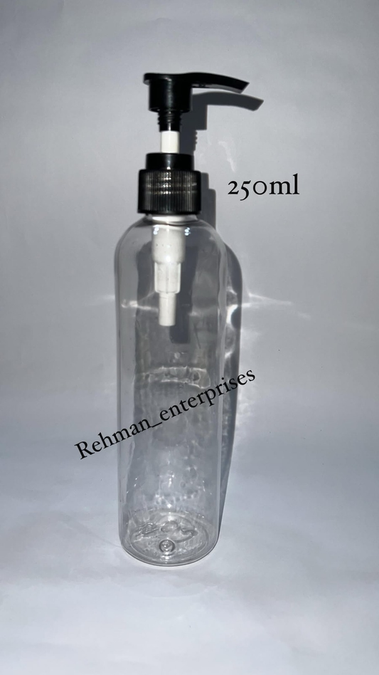 250ml Empty Plastic Pump Bottles – Pack of 24