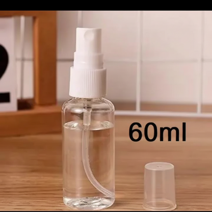 60ml Fine Mist Spray Bottle – Pack of 12 | Empty Refillable Plastic Spray Bottles for Hair, Travel & Cosmetics